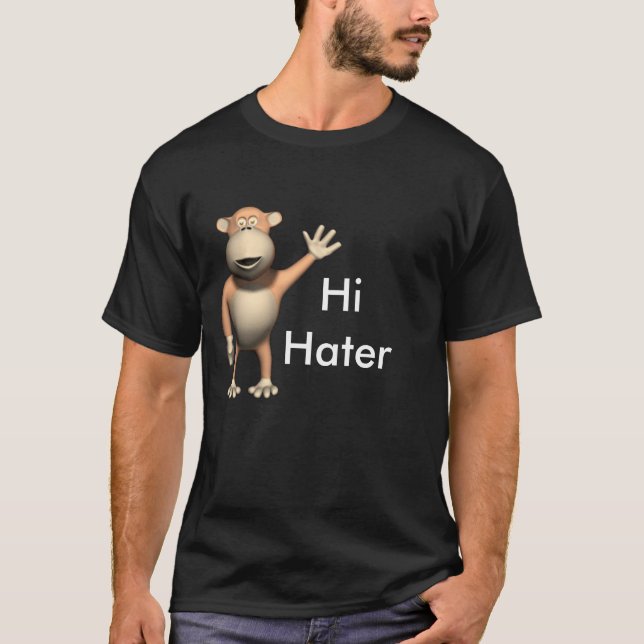 Camiseta ape_waving_hand, HiHater (Frente)
