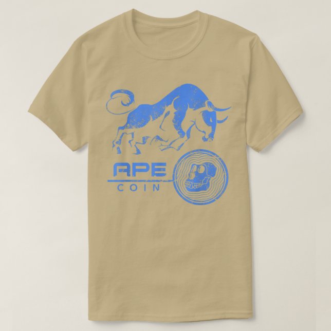 Camiseta APECoin crypto BULLRUN HODL $APE Token para ser Mi (Frente do Design)