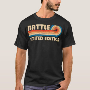 Camiseta Apelido BATTLE Retro Vintage 80s 90s Aniversário R