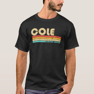 Camiseta Apelido COLE Funny Retro Vintage 80S 90S Aniversár