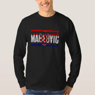 Camiseta Apelido croata Markovic com pavilhão da Croácia
