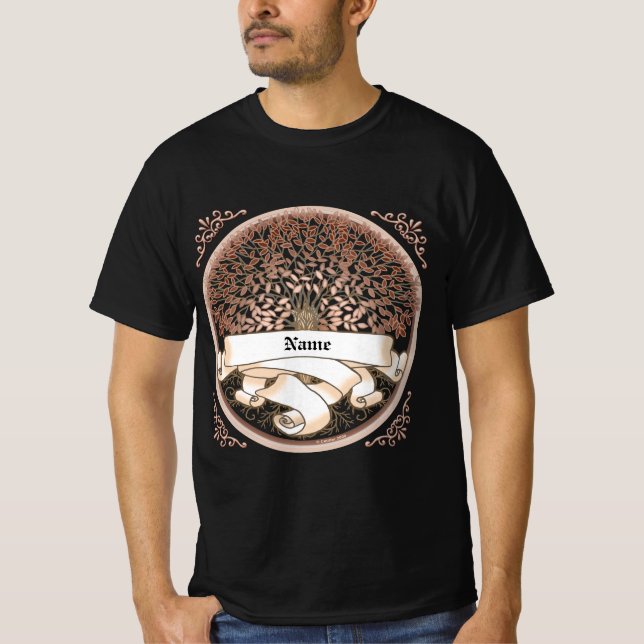 Camiseta Apelido da árvore da família (Frente)