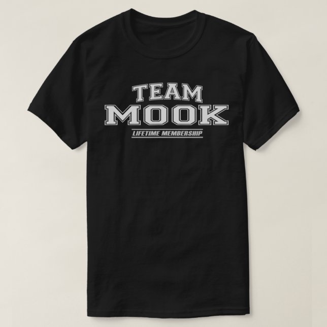 Camiseta Apelido da Família Orgulhosa Team Mook, Presente d (Frente do Design)