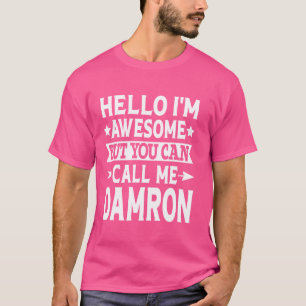 Camiseta Apelido Damron Me Chame De Último Nome Da Equipe D