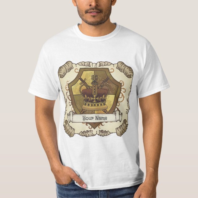 Camiseta Apelido de proteção de espadas da Coroa (Frente)