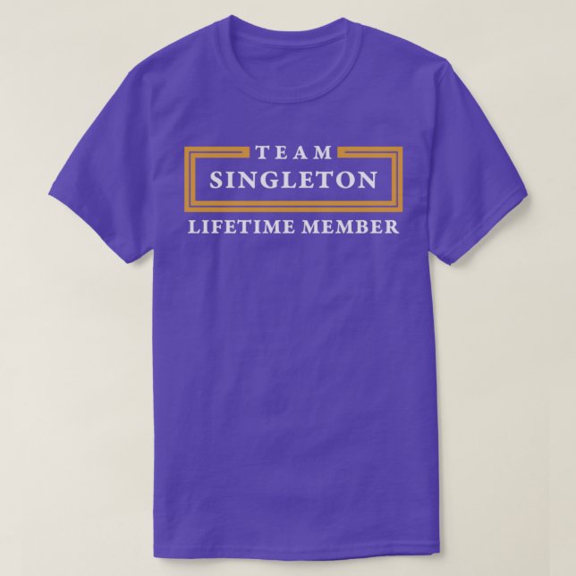 Camiseta Apelido do Membro de Vida do Team Singleton (Frente do Design)