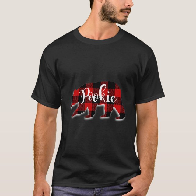 Camiseta Apelido do Urso Xadrez Vermelho (Frente)