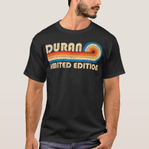 Camiseta Apelido DURAN Retro Vintage 80s 90s Aniversário Re