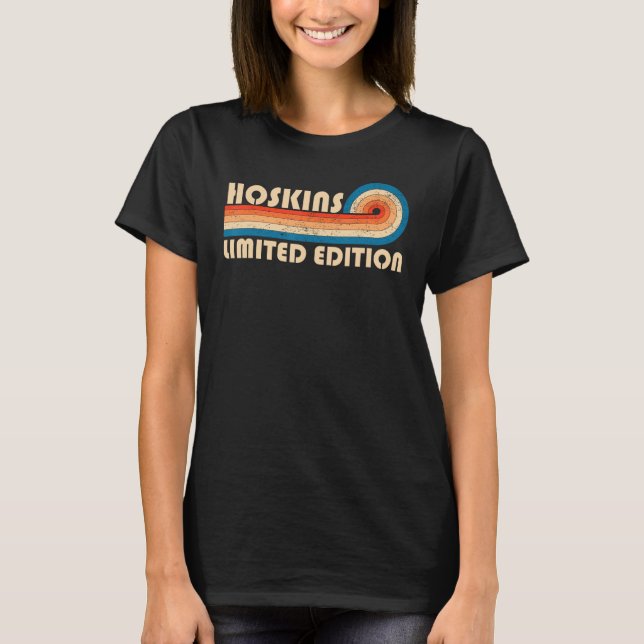 Camiseta Apelido HOSKINS Retro Vintage 80s 90s Aniversário  (Frente)