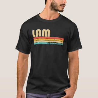Camiseta Apelido LAM Funny Retro Vintage 80S 90S Aniversári
