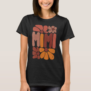 Camiseta apelido mãe hippy flor daisy retrô mimi bacana