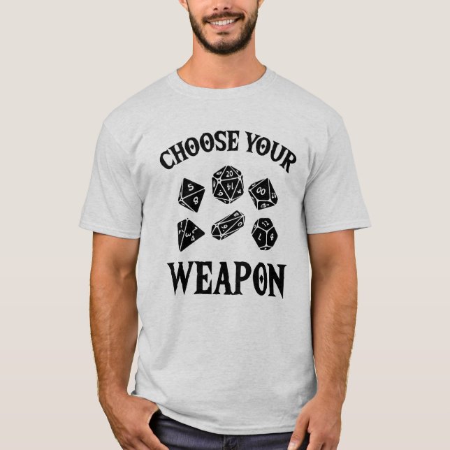 Camiseta Apelido RPG gamers de dados RPG LARP (Frente)