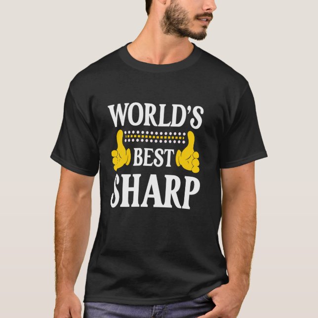 Camiseta Apelido Sharp Funny Team Family Sobrenome World (Frente)