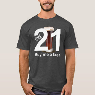 Camiseta Apenas 21 girados compra-me um T do ANIVERSÁRIO d