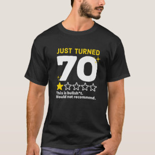 Camiseta Apenas 70 Vezes Não Recomendaria 70 Aniversário