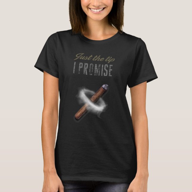 Camiseta Apenas a dica que prometo um charuto para homens f (Frente)