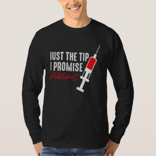 Camiseta Apenas a Ponta da Agulha Flebotomista Flebotomia H