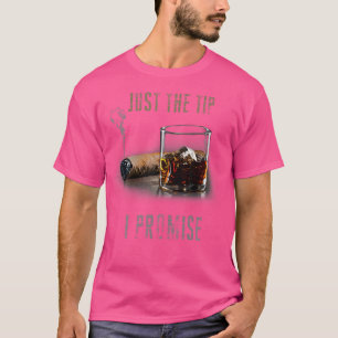 Camiseta Apenas a Ponta Eu Prometo Charuto Para Homens Fuma