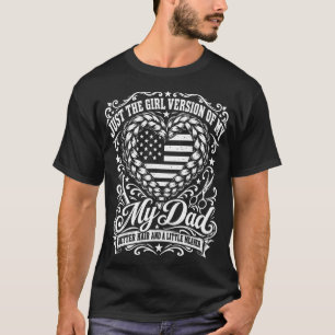 Camiseta Apenas A Versão Menina Do Meu Pai Melhor Cabelo Ma