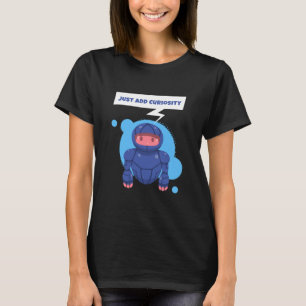 Camiseta Apenas Adicione Curiosidade Amantes da Ciência