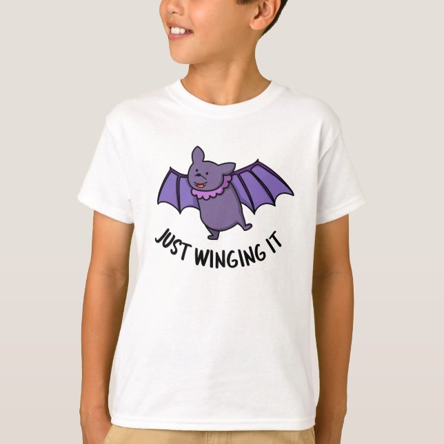 Camiseta Apenas Apontando Para O Engraçado Bat Pun (Frente)