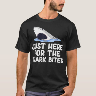 Camiseta Apenas Aqui Para As Mordidas De Tubarão Biologia M