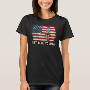 Camiseta Apenas Aqui Para Bang 4 De Julho, Bandeira America