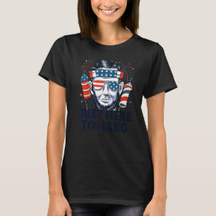 Camiseta Apenas Aqui Para Bang Fireworks Abraham Lincoln Us