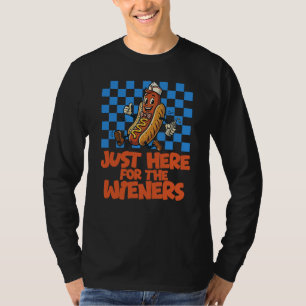 Camiseta Apenas Aqui Por Cachorros Quentes