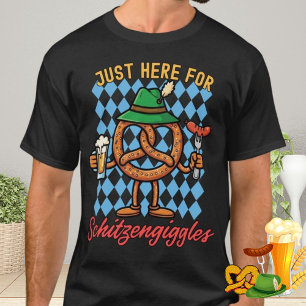 Camiseta Apenas Aqui por Schitzengiggles Pretzel Cerveja Sa