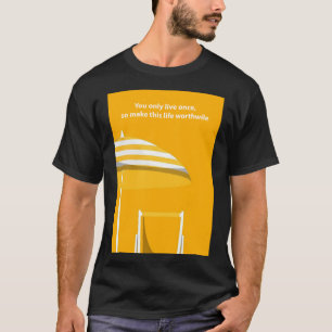 Camiseta Apenas aspas de design de palavras
