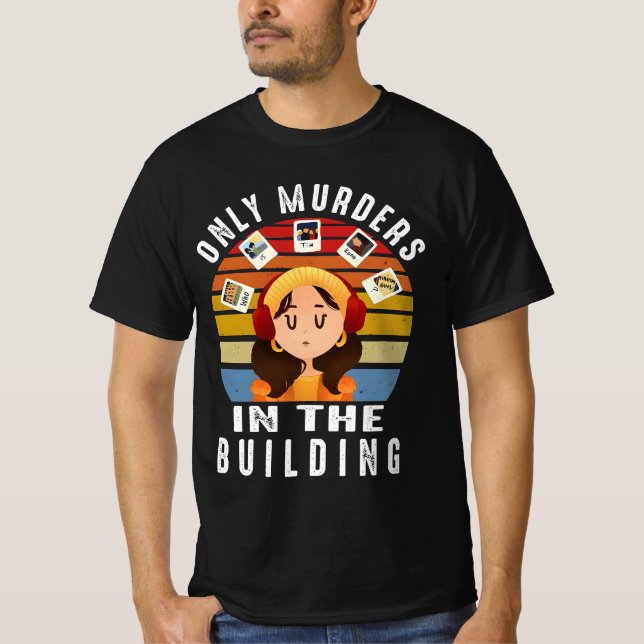 Camiseta Apenas assassinatos na série Vintage do edifício (Frente)