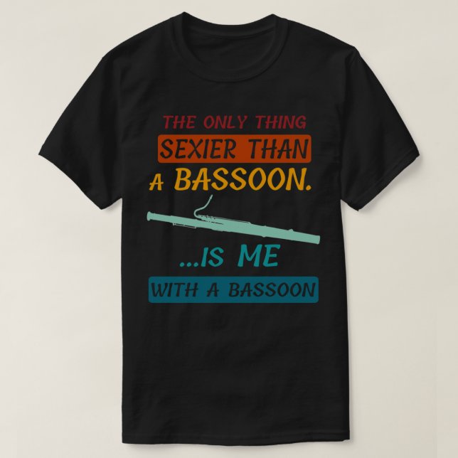 Camiseta Apenas assassinatos no prédio - Sexy Bassoon (Frente do Design)