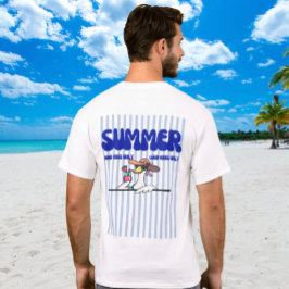 Camiseta Apenas Boas Vibrações de Verão Arte de Ganso Listr