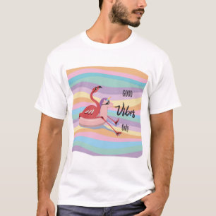 Camiseta Apenas boas vibrações de verão de Flamingo