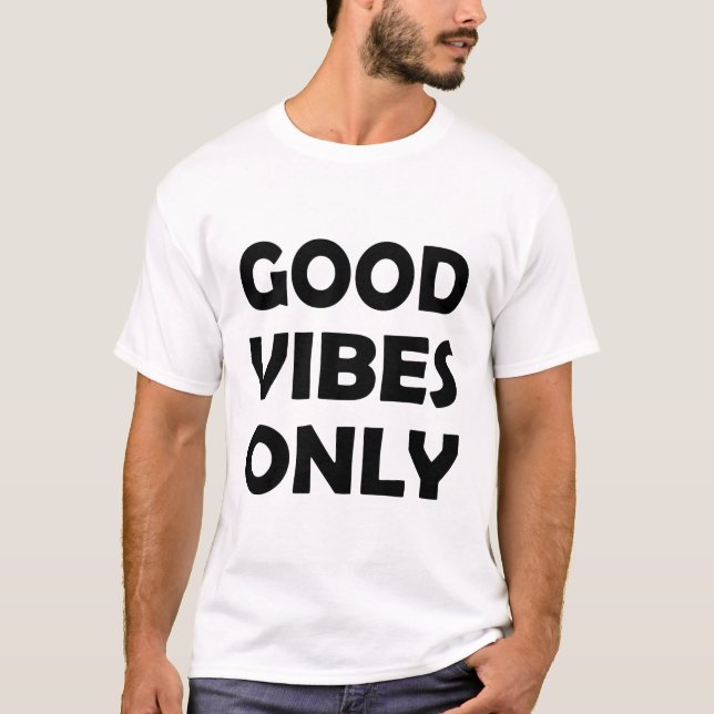 Camiseta Apenas boas vibrações | Elevação e Positivo (Frente)