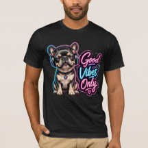 Apenas Boas Vibrações French Bulldog Tipografia Ne