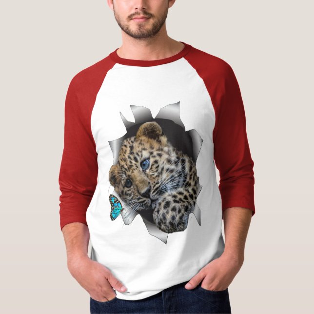 Camiseta Apenas Caça com uma T-Shirt com lente de zoom (Frente)