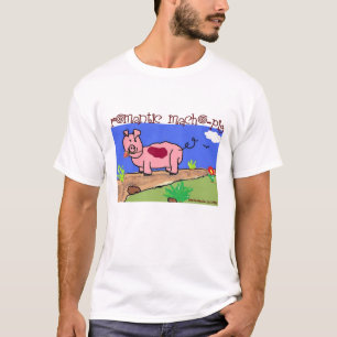 Camiseta Apenas caçoa no coração - porco (2c) - Macho-Po