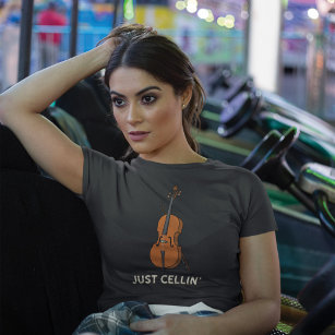 Camiseta Apenas Cellin Cellin Cellist Músico Aniversário Mã