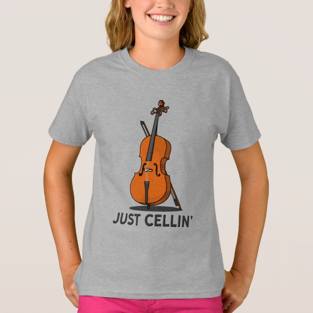 Camiseta Apenas Cellin Cellist Performance Music Cello (Frente)