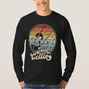 Camiseta Apenas Cellin Retro Violoncelo Engraçado Violoncel