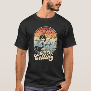 Camiseta Apenas Cellin Retro Violoncelo Engraçado Violoncel