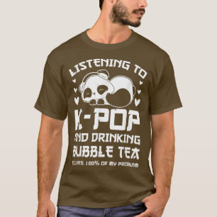 Camiseta Apenas chá de bolhas e k-pop melhor Coreia do Sul1