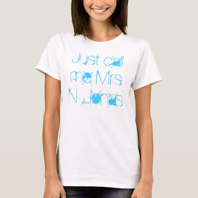 Camiseta Apenas chame-me Sra. N. Jonas (Frente)