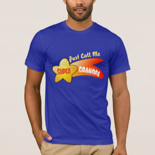 Camiseta "Apenas chame-me vovô super" & estrela de tiro