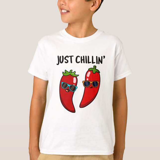 Camiseta Apenas Chillin Funny Chilli Pun (Frente)