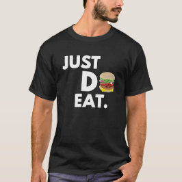 Camiseta Apenas Coma - Design de Hambúrguer Divertido