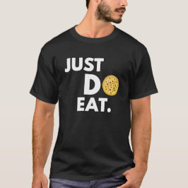 Camiseta Apenas Coma - Design de Pizza Divertido