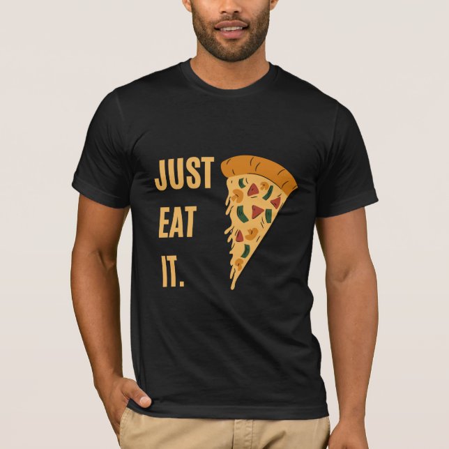 Camiseta Apenas Coma - Pizza (Frente)